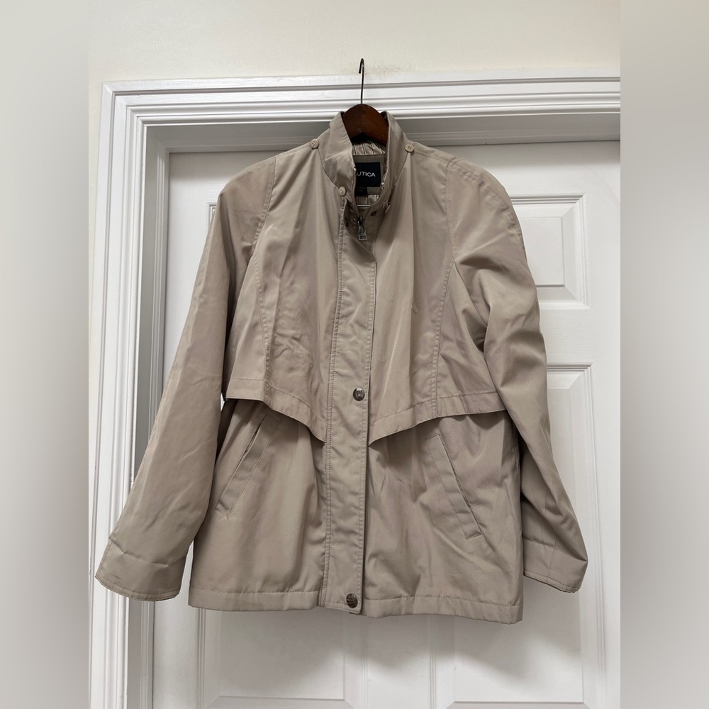 Nautica Women's Beige Utility Jacket